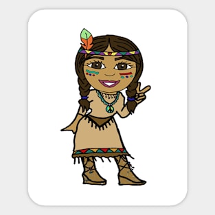 Native American Sticker